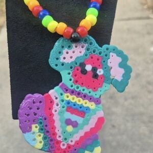Colorful Beaded Koala Necklace